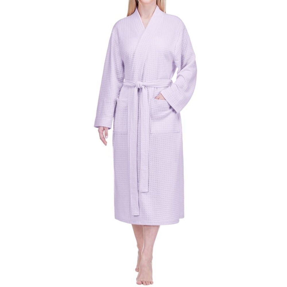 Women's Lavender Waffle Robe L/XL NEW
